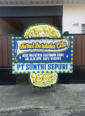Papan Bunga Duka di Rawa Sari